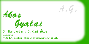 akos gyalai business card