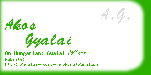 akos gyalai business card